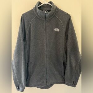 The North Face Jacket Mens Large Gray Fleece Full Zip Long Sleeve